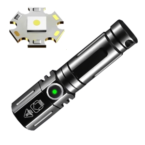 화이트레이저칩 LED 충전식 줌 서치 라이트 랜턴 손전등 후레쉬