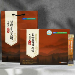 6년근 드림 침향 홍삼 스틱 (15ml x 30포) + 선물용 쇼핑백